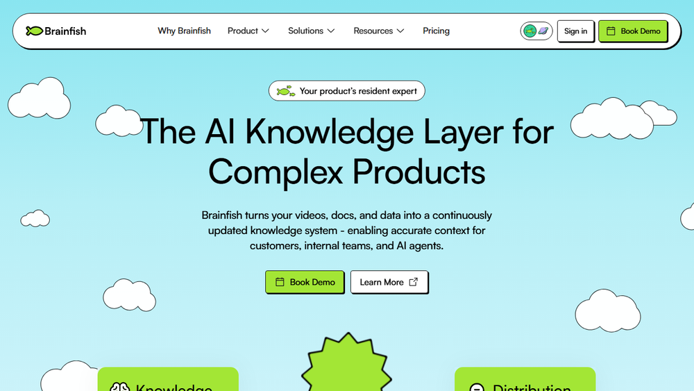 Screenshot of Brainfish AI Agents