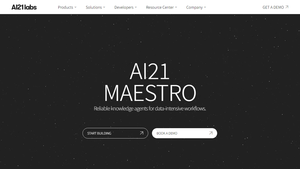 Screenshot of AI21 Maestro