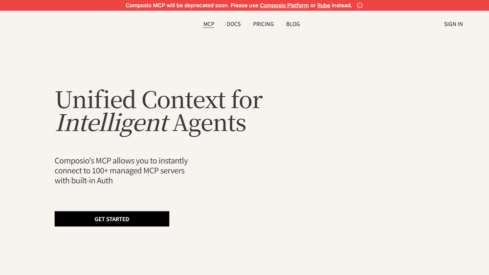 Screenshot of Composio MCP Screenshot of Composio MCP