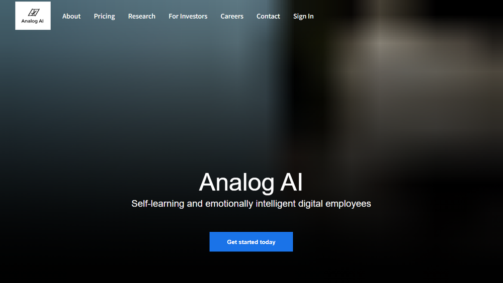 Screenshot of Analog AI Screenshot of Analog AI