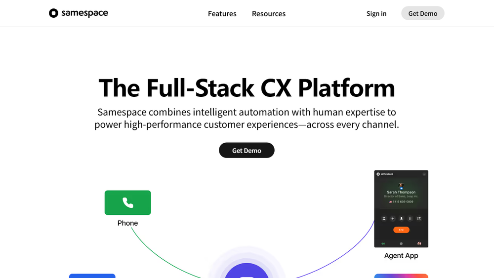 Screenshot of Samespace Screenshot of Samespace