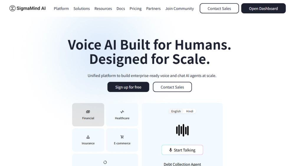 Screenshot of SigmaMind AI Screenshot of SigmaMind AI