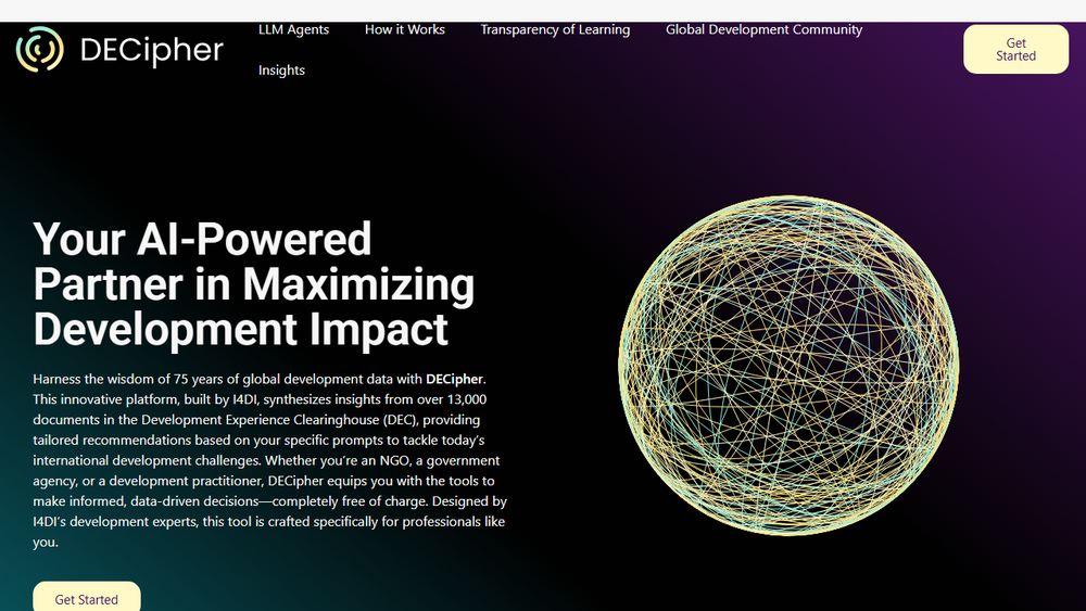 Screenshot of DECipher AI