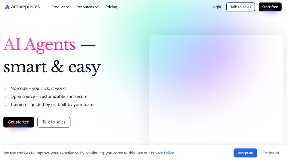 Screenshot of Activepieces