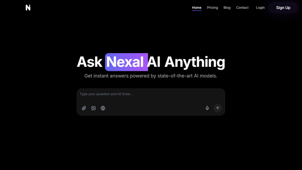 Screenshot of Nexal AI Screenshot of Nexal AI