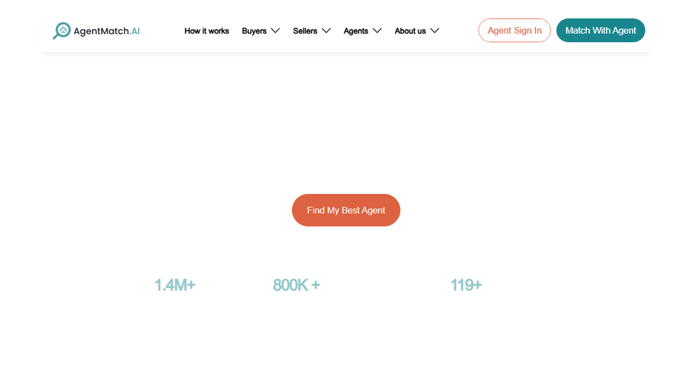 Screenshot of AgentMatch AI