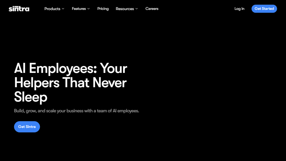 Screenshot of Sintra AI Employees Screenshot of Sintra AI Employees