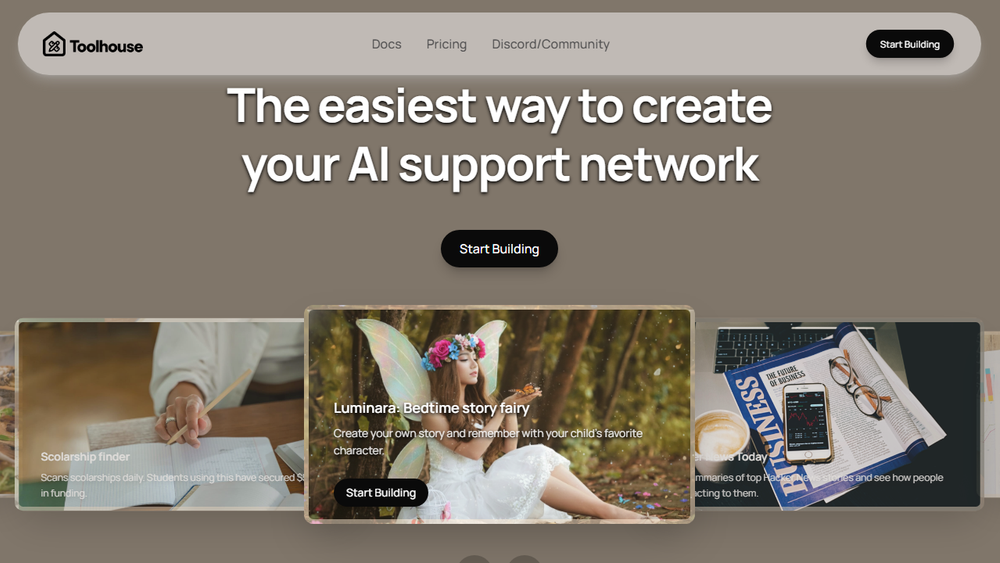 Screenshot of Toolhouse Screenshot of Toolhouse