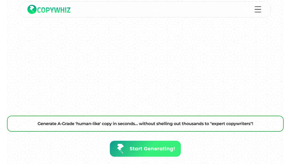 Screenshot of Copywhiz.ai Screenshot of Copywhiz.ai