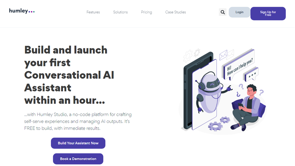 Screenshot of Humley Conversational AI Screenshot of Humley Conversational AI