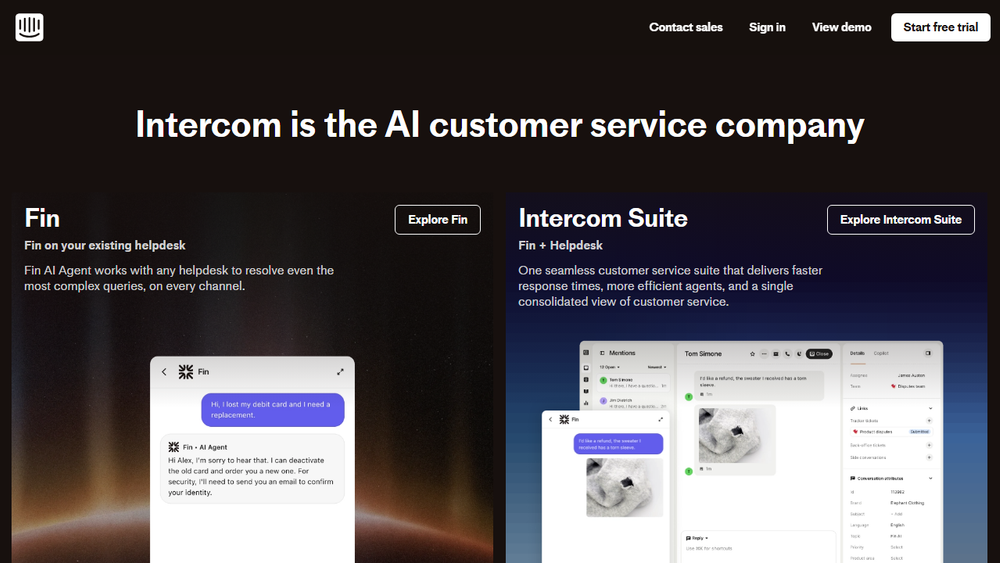 Screenshot of Intercom: AI Customer Service Company Screenshot of Intercom: AI Customer Service Company