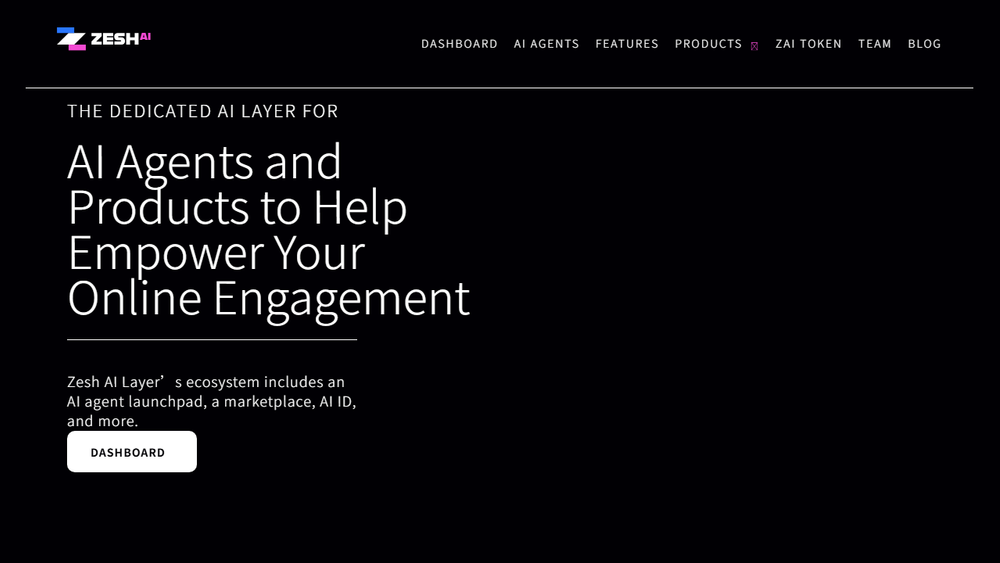 Screenshot of Zesh AI Layer Screenshot of Zesh AI Layer