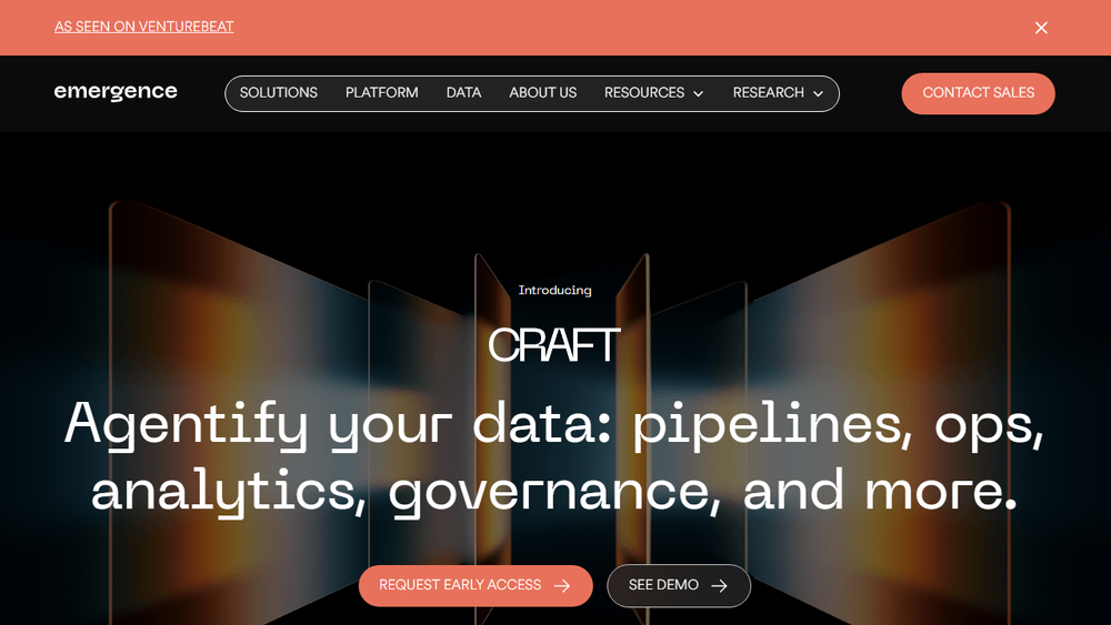 Screenshot of Emergence AI Screenshot of Emergence AI