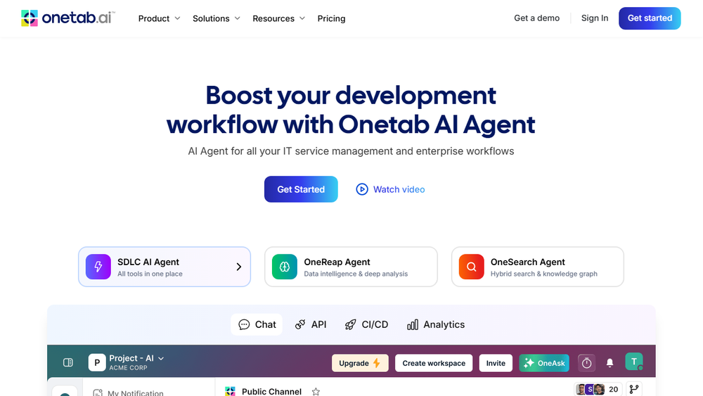 Screenshot of Onetab AI Screenshot of Onetab AI