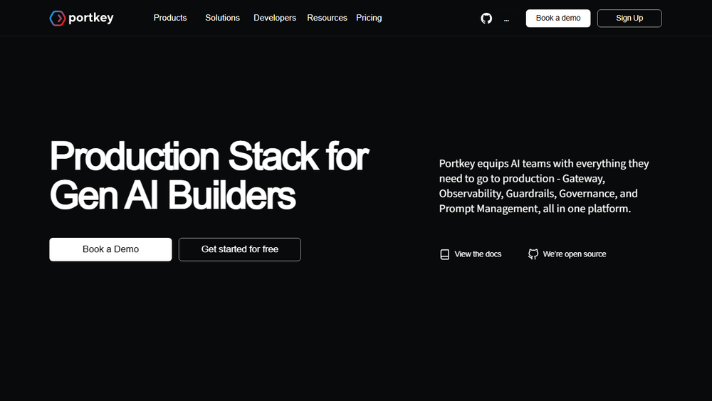 Screenshot of Portkey