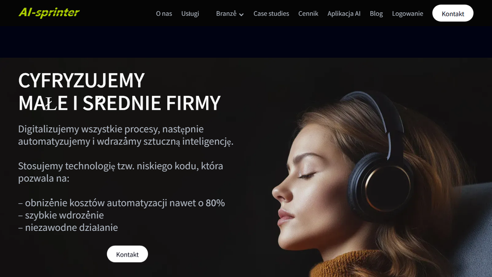 Screenshot of AI-sprinter.com