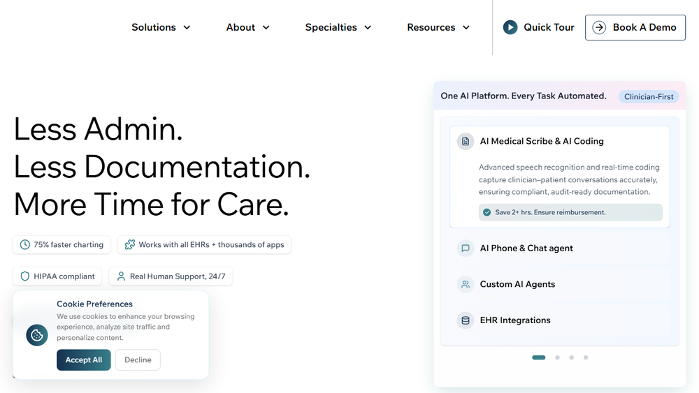 Screenshot of S10.AI Medical Scribe Screenshot of S10.AI Medical Scribe