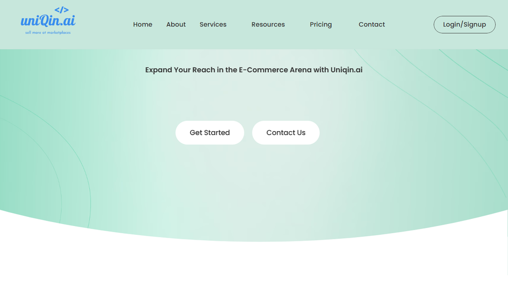 Screenshot of uniQin.ai Screenshot of uniQin.ai