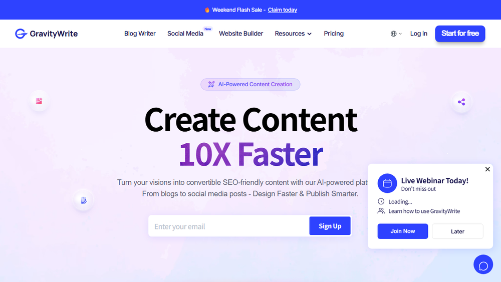 Screenshot of GravityWrite AI Content Writer Screenshot of GravityWrite AI Content Writer