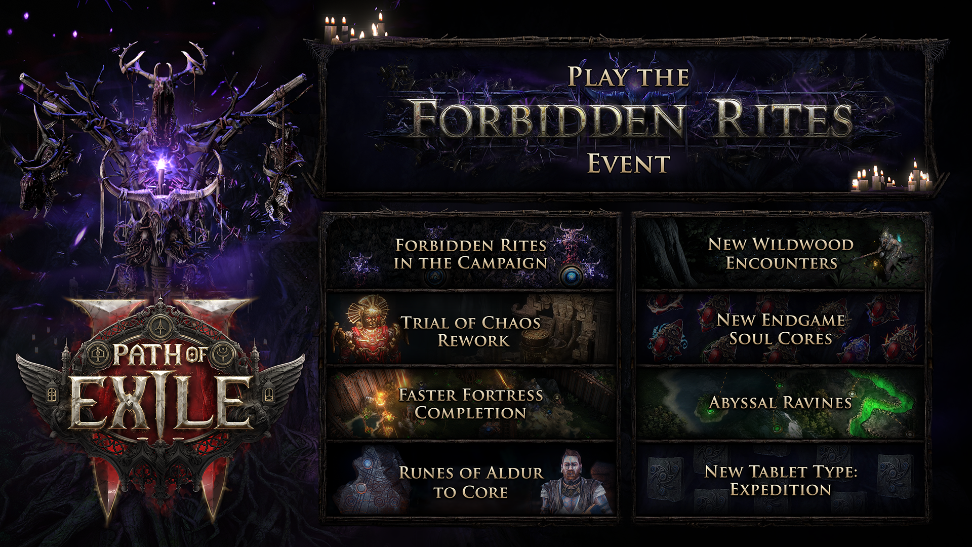Path of Exile 2 Patch 0.5.5 Rilis 4 September — Event League Forbidden Rites dengan 8 Challenges Baru & Trial of Chaos Overhaul