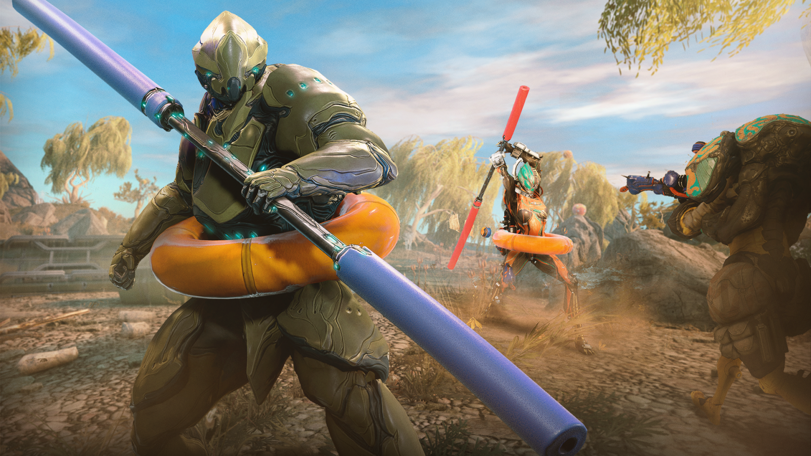 Warframe Dog Days 2026 Mulai Hari Ini — Soaktron Buff, Daybreak Skins Baru, dan Floaty of Fury Alerts Kasih 175 Pearls Per Weekend