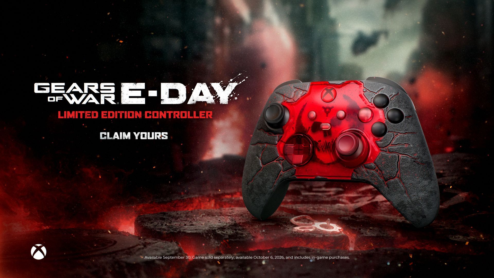 Gears of War: E-Day Limited Edition Controller Buka Pre-Order Hari Ini — Design Lab Custom Controller Mulai 30 September, Debut di gamescom 2026