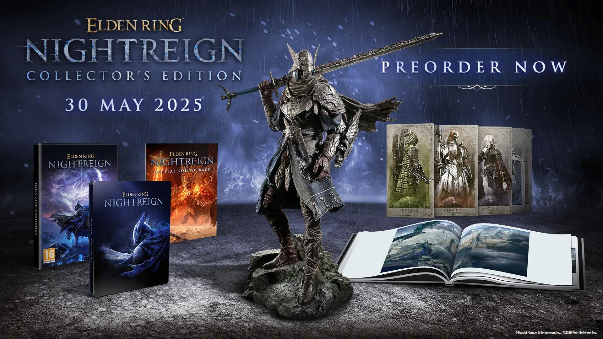 Elden Ring Nightreign buying guide cover comparing Standard, Deluxe, dan Collector's Edition