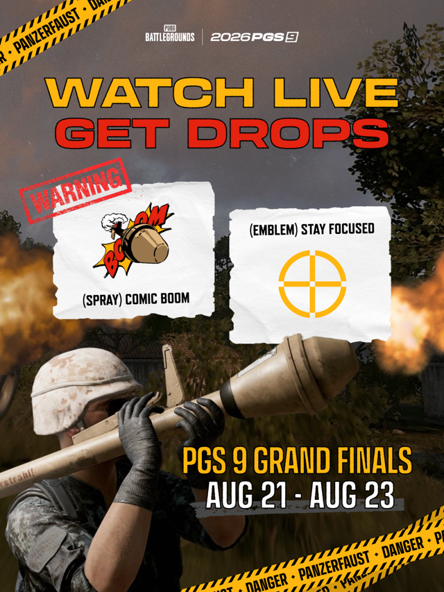 PUBG Global Series 9 Grand Finals 21-23 Agustus — Nonton Live Dapet Free Spray & Emblem Lewat Twitch/Kick Drops