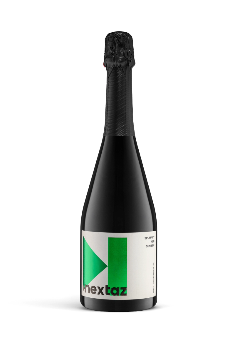 Vin Spumant Nextaz, Alb Demisec, 0.75L