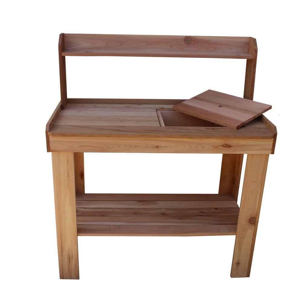 13. Western Red Cedar Potting Bench