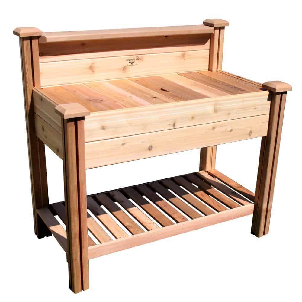 12. Potting Bench with Shelves