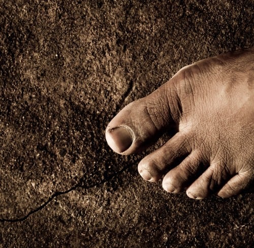 Foot on earth