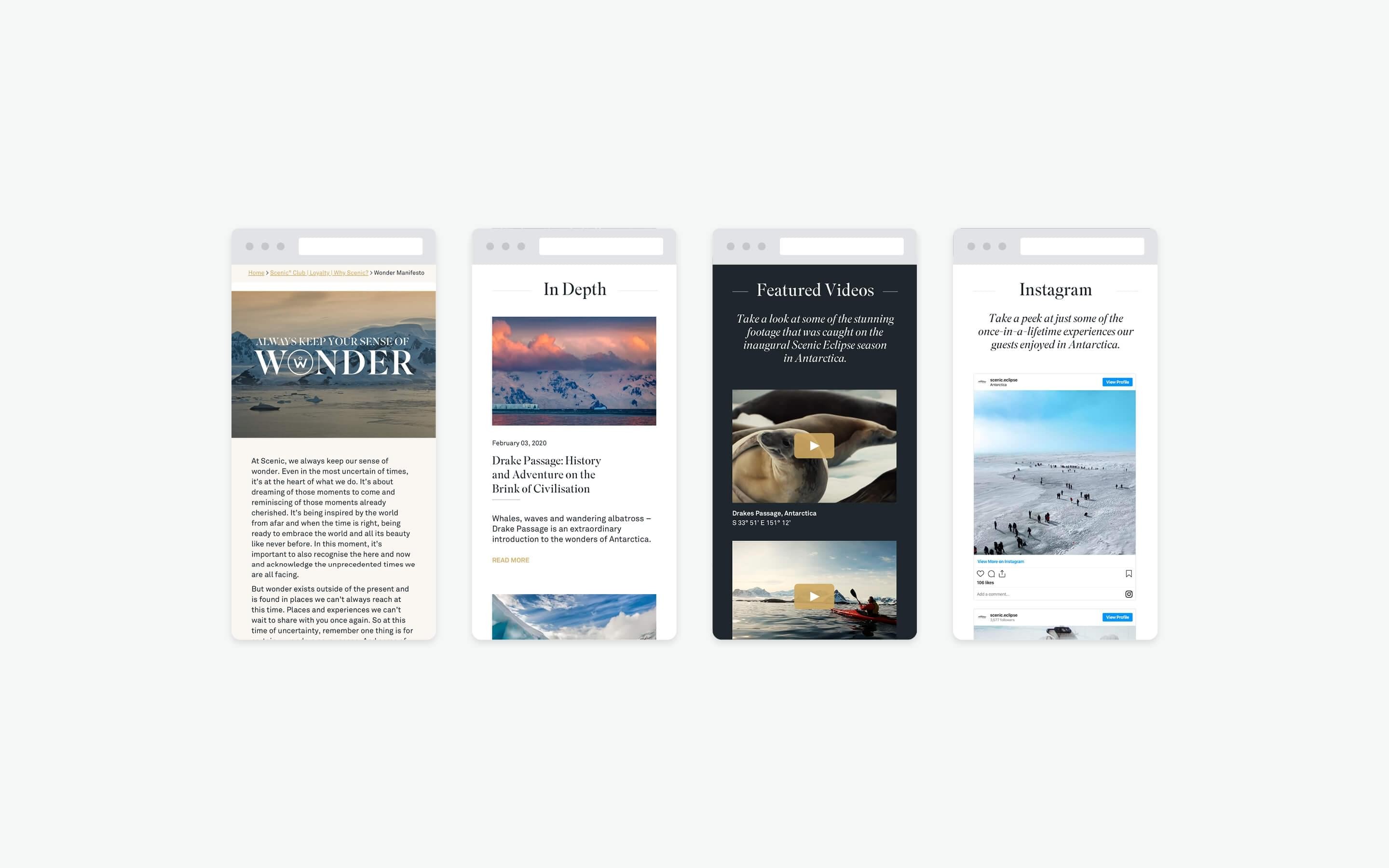 Scenic Wonder Mobile Homepage