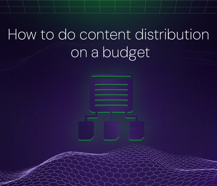 Banner image of the blog post How to do content distribution on a budget