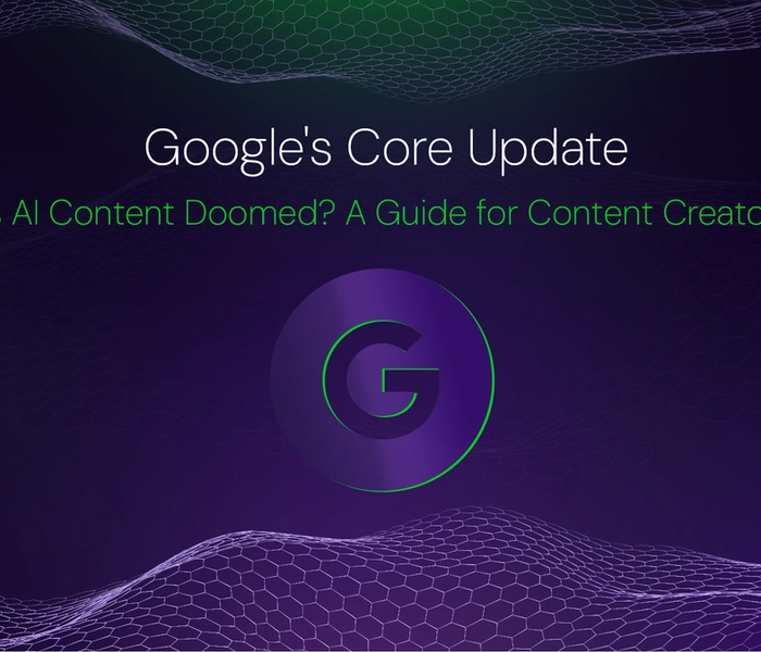 Banner image of the blog post Google's Core Update: Is AI Content Doomed? A Guide for Content Creators