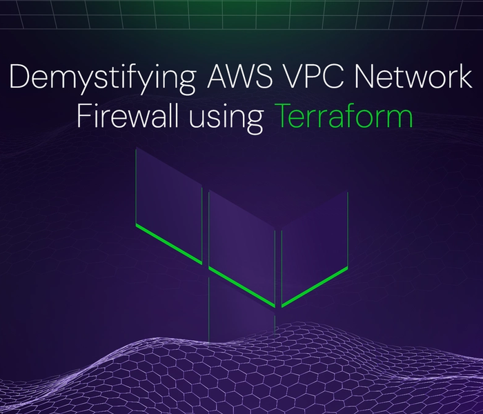 Banner image of the blog post Demystifying AWS VPC Network Firewall using Terraform