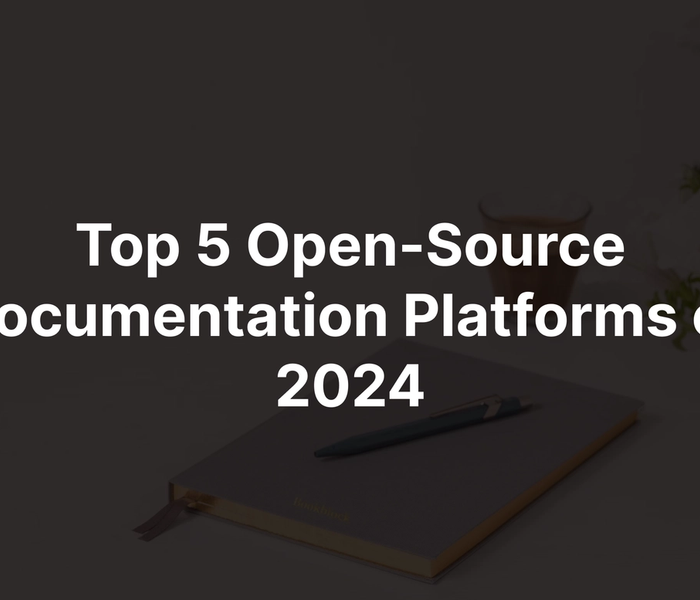 Banner image of the blog post Top 5 Open-Source Documentation Development Platforms of 2024