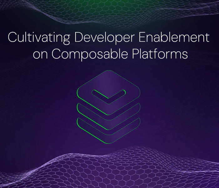 Banner image of the blog post Cultivating Developer Enablement on Composable Platforms