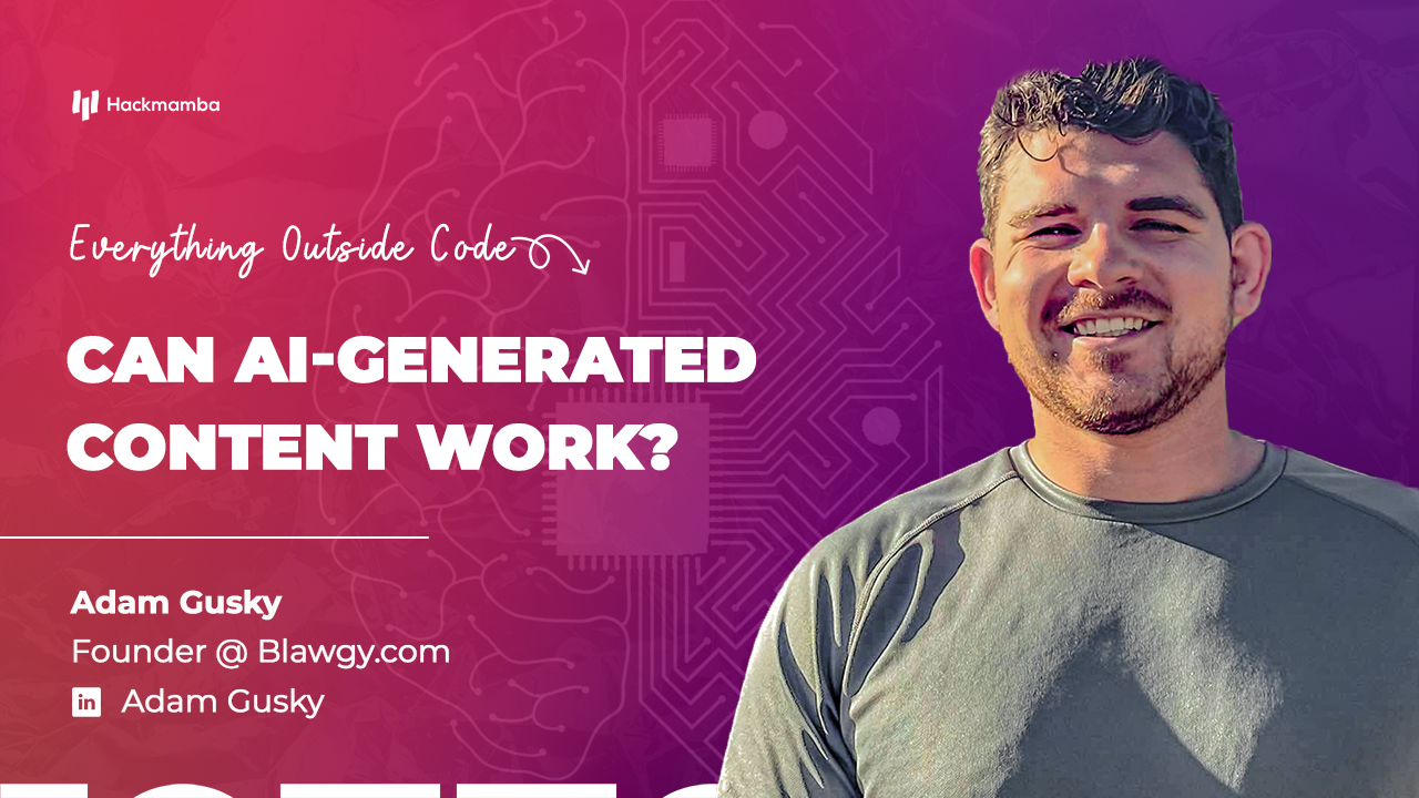 Can AI-generated content work? - EOC with Adam Gusky