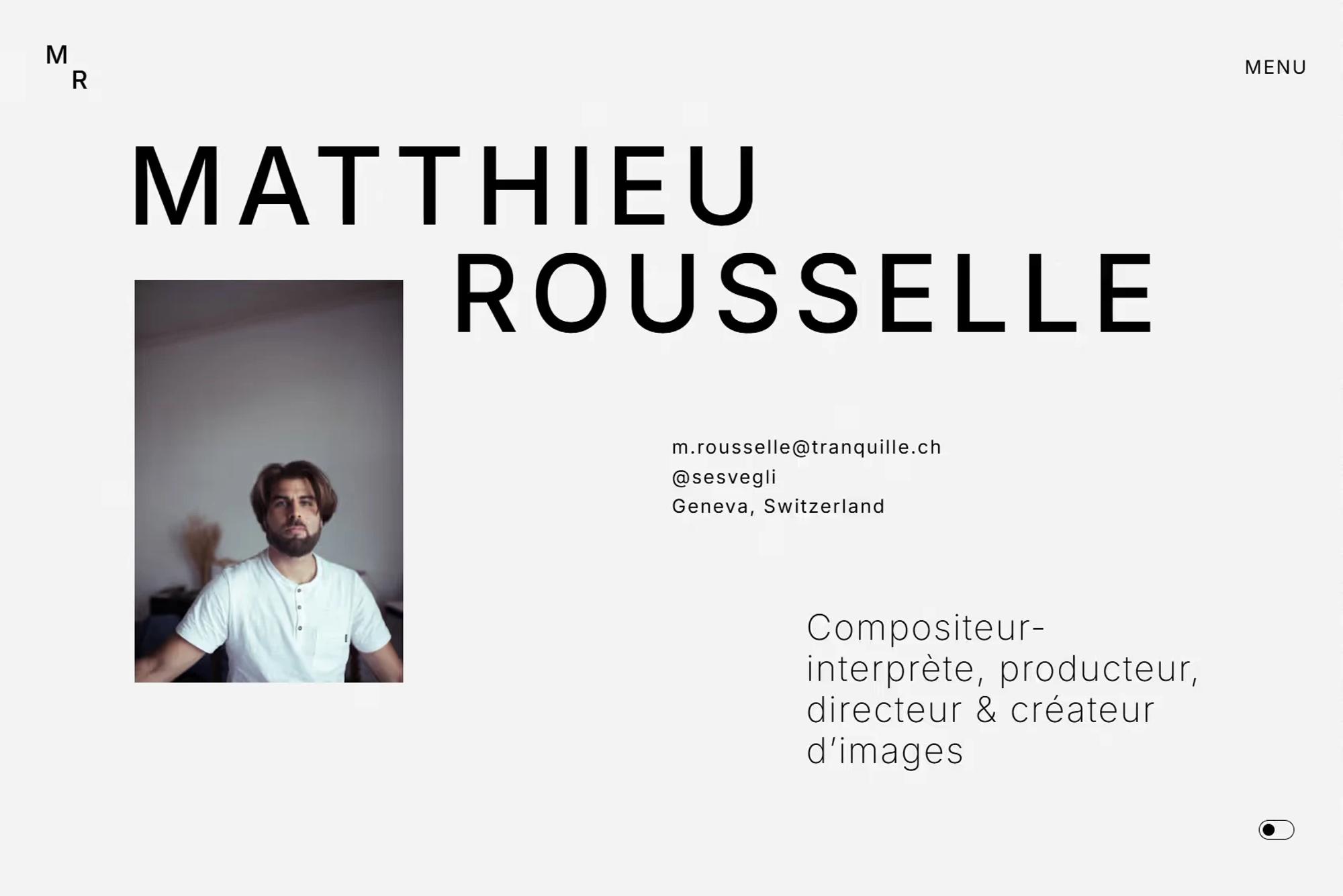 Bleu Travail Studio - Matthieu Rousselle