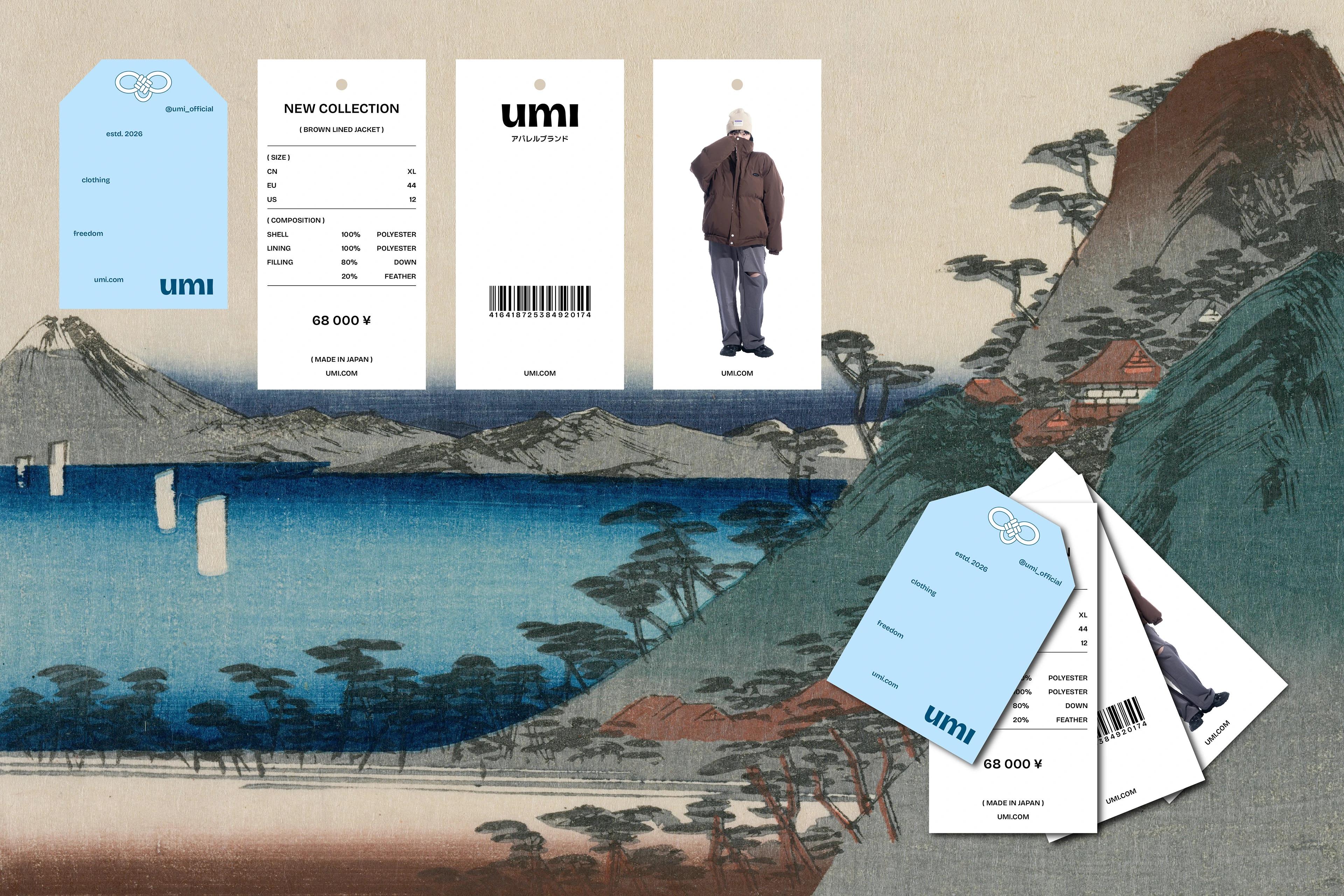 umi / Brand Identity for Japanese clothing brand — Ekaterina Zakharova ❀, image 4