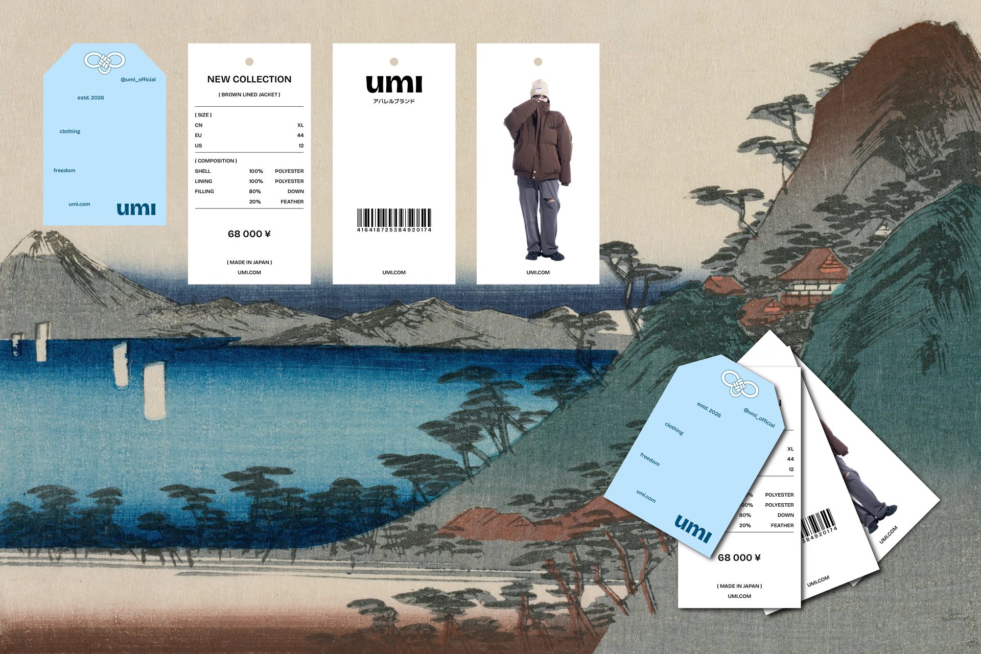 umi / Brand Identity for Japanese clothing brand — Ekaterina Zakharova ❀, image 4