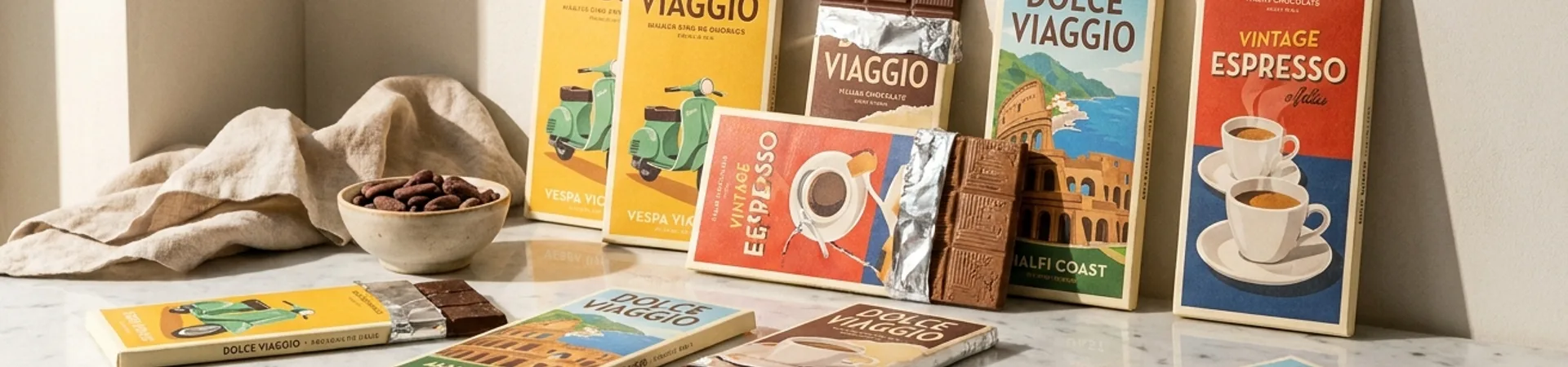I AM ITALIANO — Happycentro Turns Chocolate Packaging into Collectible Postcards
