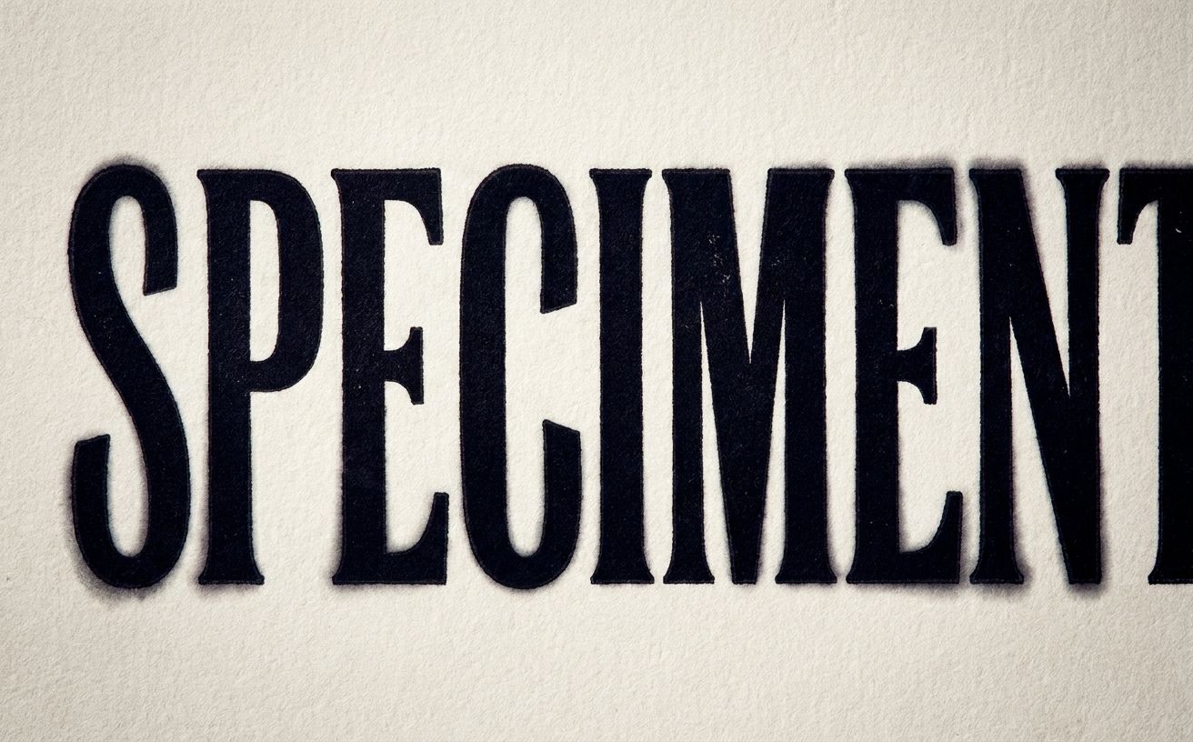 Close-up of large display typography with visible counter spaces and letterform spacing, shot as a typographic specimen