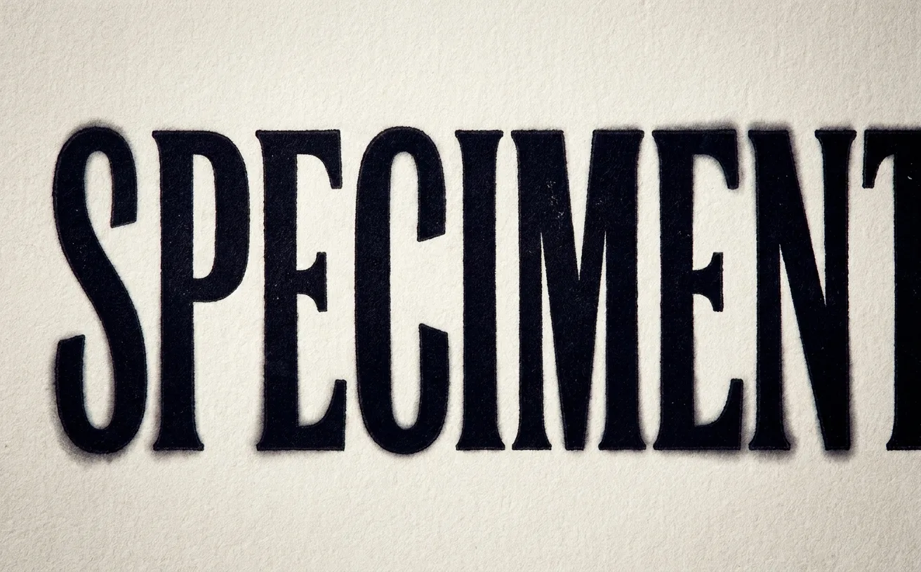 Close-up of large display typography with visible counter spaces and letterform spacing, shot as a typographic specimen