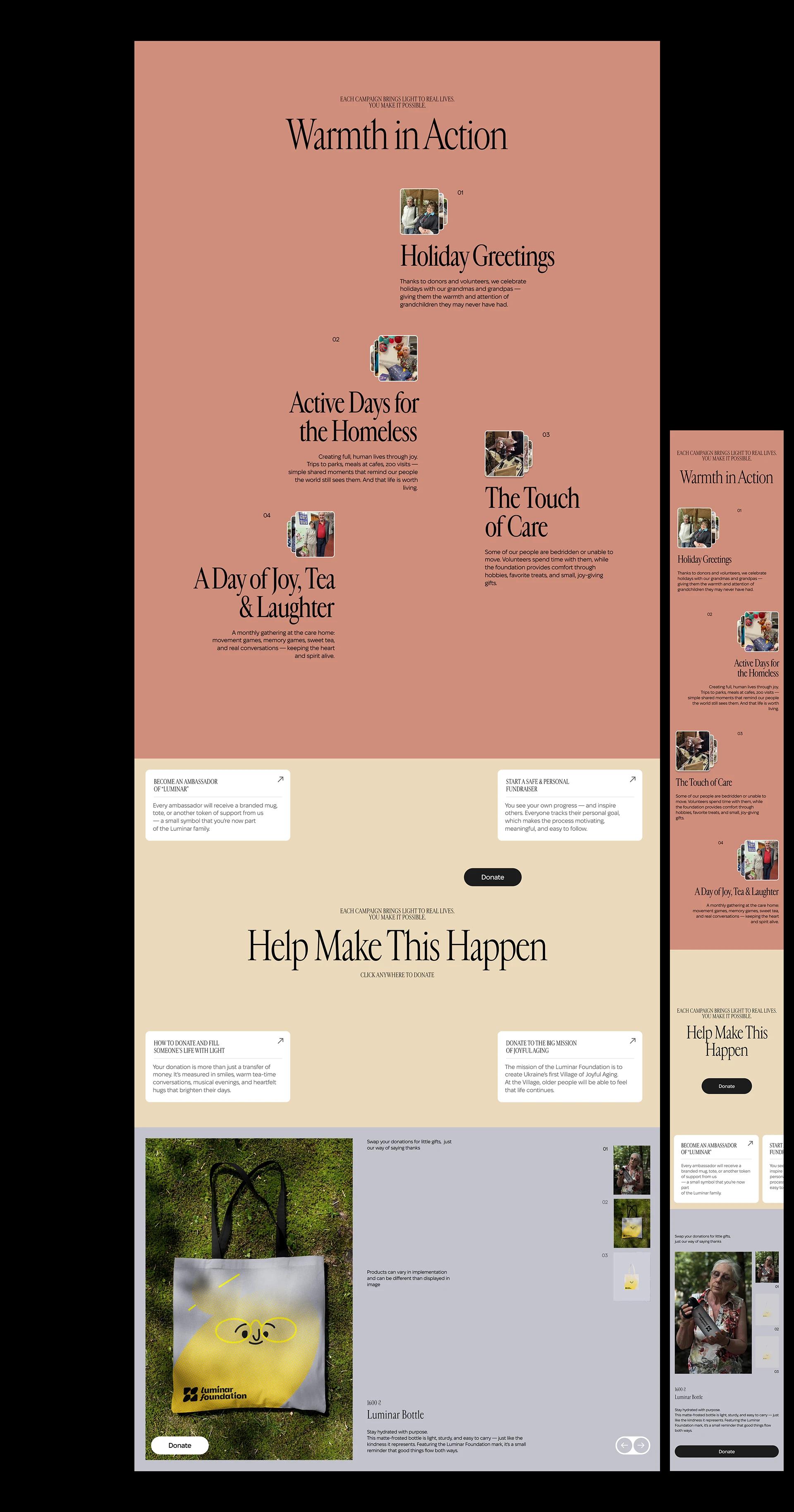 Luminar Foundation. Branding & Website Design — Denormalized ™, image 8