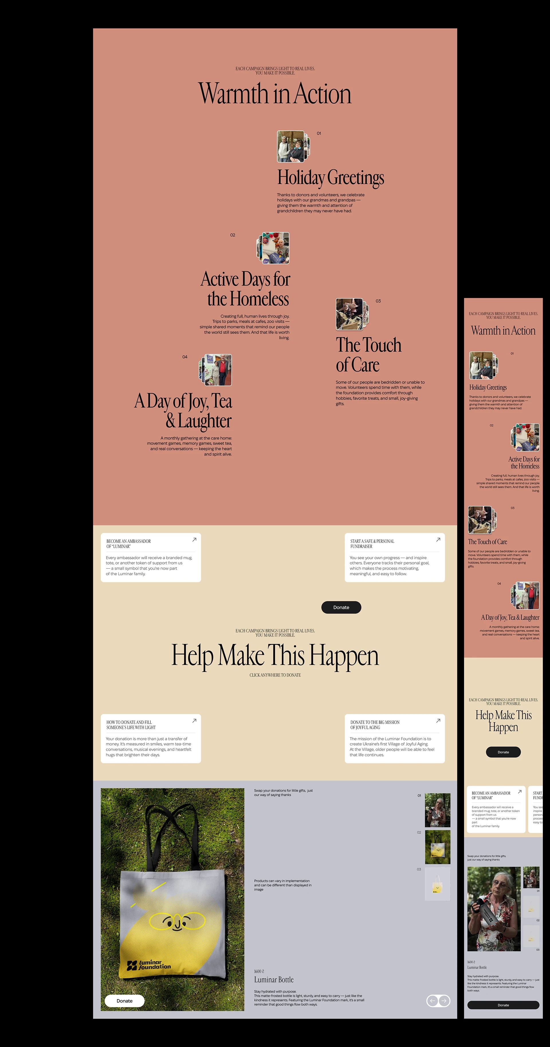 Luminar Foundation. Branding & Website Design — Denormalized ™, image 8