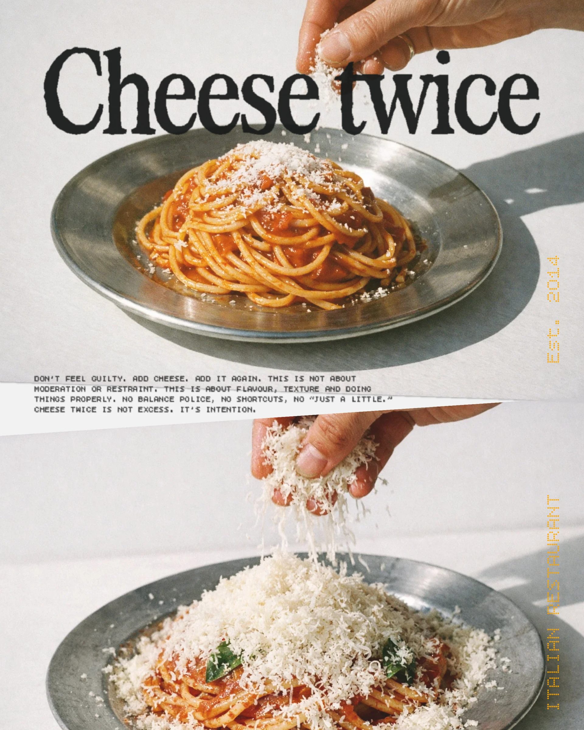 Tons of Cheese - Italian Restaurant — Sara Bautista Studio, image 11