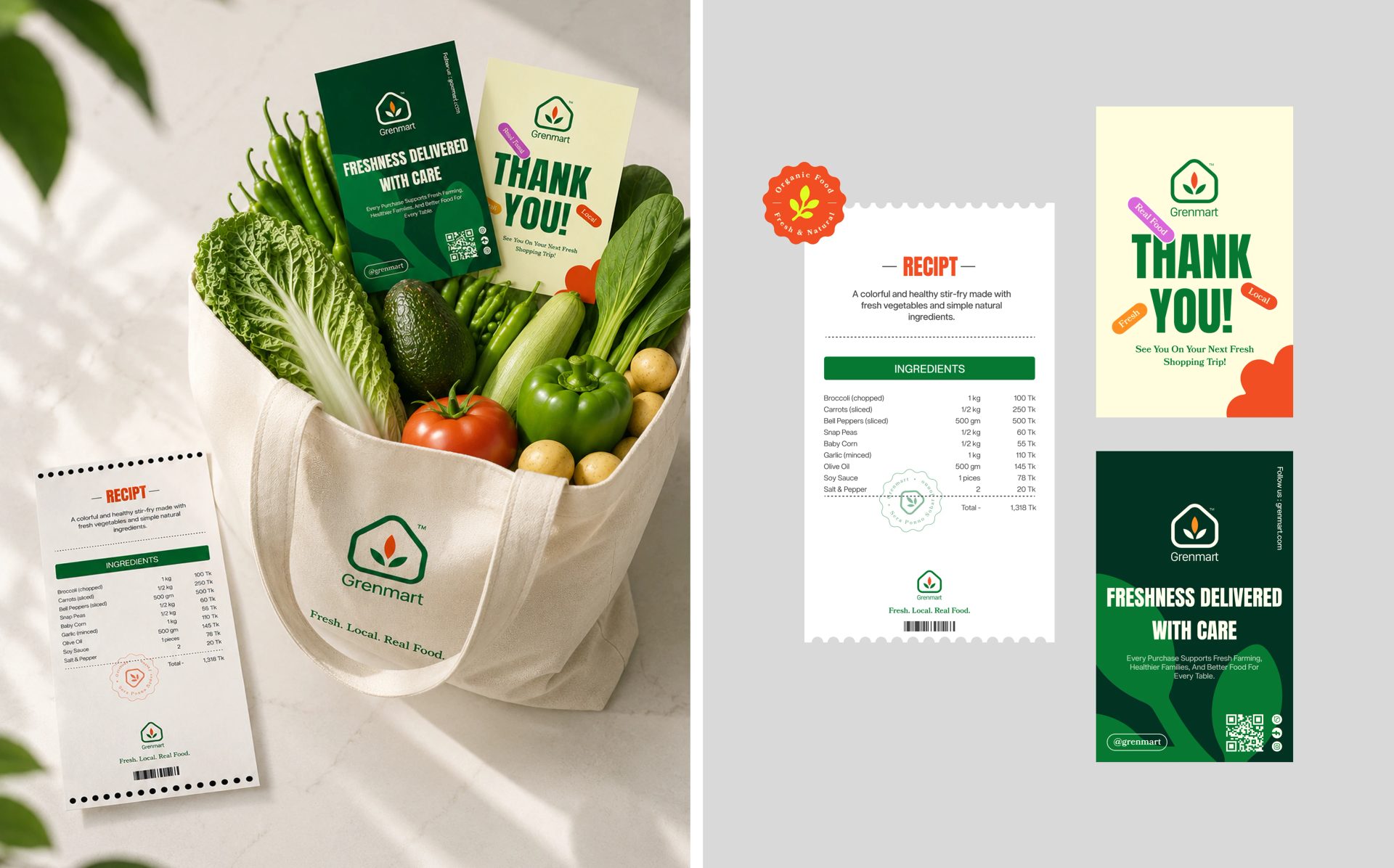 Organic Food & Grocery Brand Identity — Tamim Islam, image 43