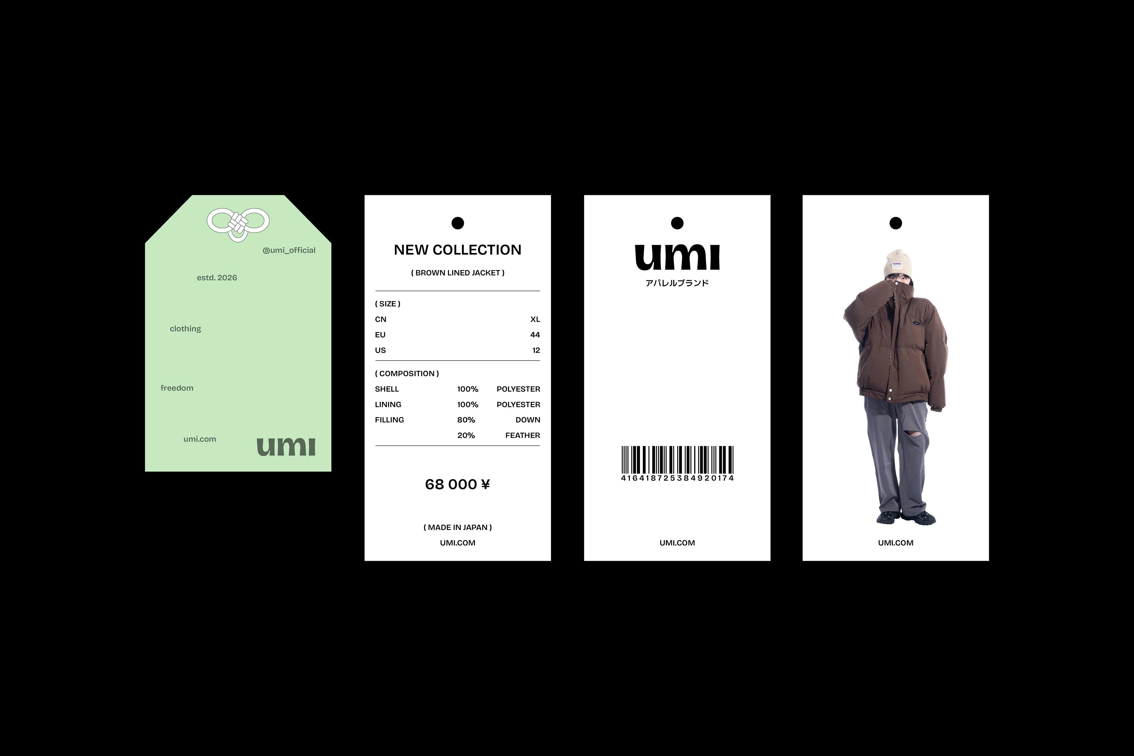 umi / Brand Identity for Japanese clothing brand — Ekaterina Zakharova ❀, image 8